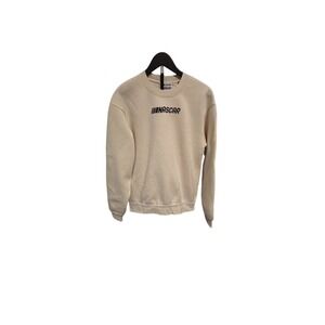 NWT TILLYS Nascar Crewneck Sweatshirt Cream Racing Graphic Print Pullover SZ S